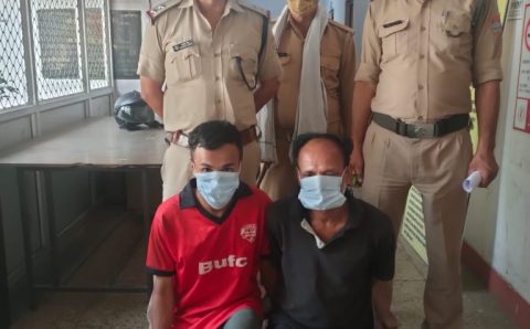मारपीट कर जाँघ की तोड़ी हड्डी मंगलपडाव चौकी प्रभारी कश्मीर सिंह ने अभियुक्तों को लिया हिरासत में
