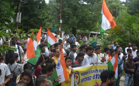 भ्रष्टाचार की भड़की चिंगारी जनसैलाब हल्द्वानी की सड़को में…देखे VIDEO