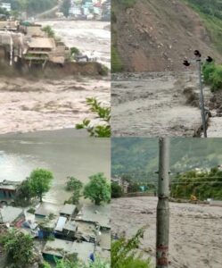 नेपाल बॉर्डर पर काली नदी ने मचाई तबाही बहुमंजिले घर हुए जमींदोज