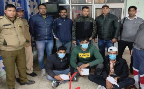 भाटी गैंग के तीन शार्प शूटर STF ने घेराबंदी कर हिरासत में लिए