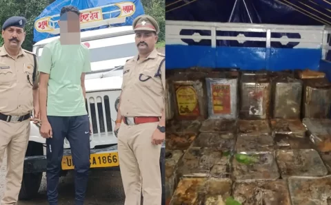 पहाड़ों में लीसा तस्करी का खेल जारी  सरक्षण ?