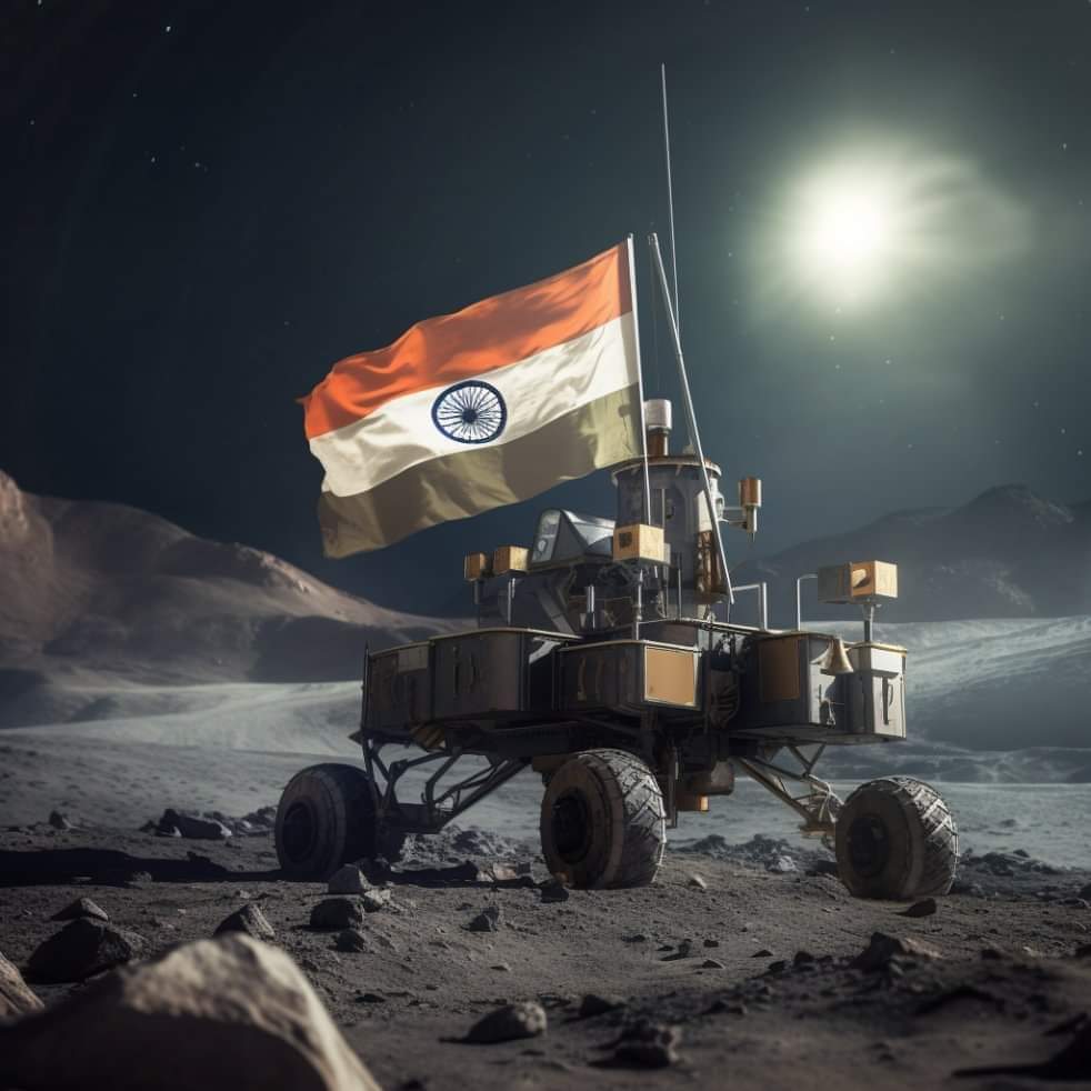 भारत चांद के दक्षिणी ध्रुव में सफलतापूर्वक अंतरिक्ष यान लैंडिंग करने वाला पहला देश बना>VIDEO