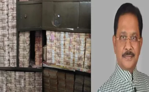 रांची कांग्रेस नेता धीरज प्रसाद साहू के घर और कार्यालयों से इनकम टैक्स छापेमारी में 300 करोड़ की नकदी बरामद