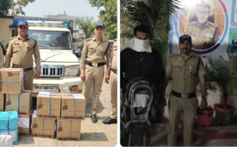 904 ग्राम चरस व 13 पेटी अंग्रेजी शराब सहित दो नशे के सौदागर गिरफ्तार
