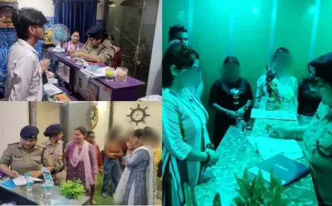अवैध गतिविधियों व अनियमितता में लिप्त स्पा सेंटरों पर चालानी कार्यवाही