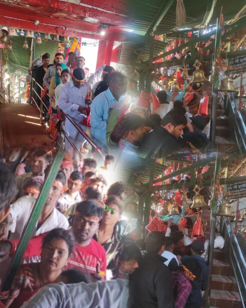 माँ पूर्णागिरि धाम में 24 घंटे में 16 हजार से अधिक श्रद्धालुओं ने किए दर्शन,,,,,,,