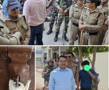 विवादित बाबा रामपाल के आश्रम पर भारी सुरक्षा के बीच प्रशासन की बड़ी कार्यवाई भवन सील